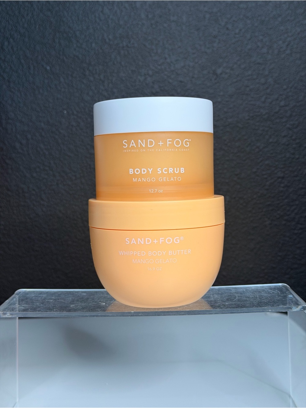 Sand + Fog Mango Gelato Body Bundle | Body Scrub + Body Butter Set | New